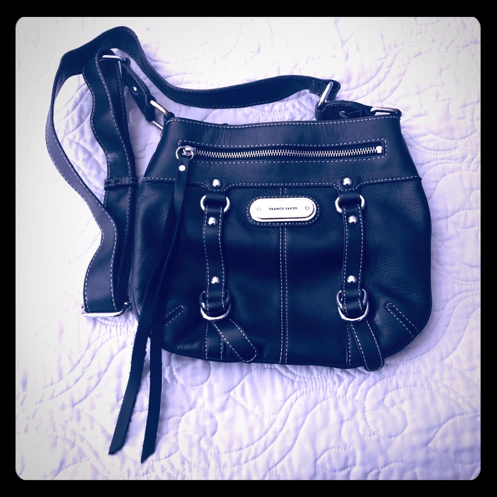 FRANCO SARTO Black Outback Crossbody